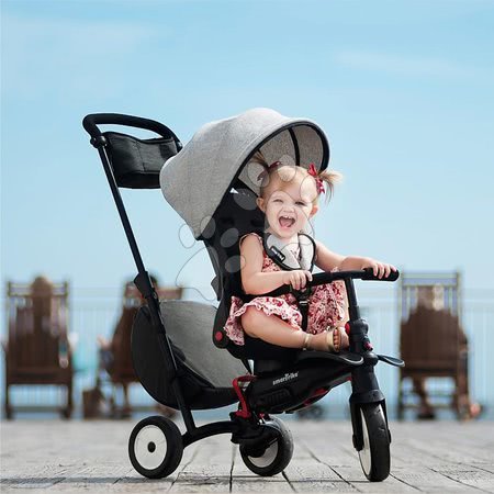 Tricikli od 6. meseca - Zložljiv tricikel smarTfold 700S Warm Grey 7v1 smarTrike - 19