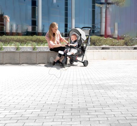 Rowerki trójkołowe od 6 miesiąca - Trójkołowiec i wózek składany STR7J Warm Grey 8w1 smarTrike  - 23