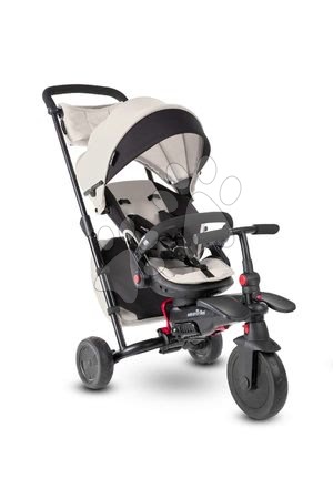 Za novorođenčad - Tricikl sklopivi smarTfold 700S Warm Grey 7u1 smarTrike sivo-bež s rotirajućim preklopnim sjedalom TouchSteering s EVA kotačićima od 6 mjes_1