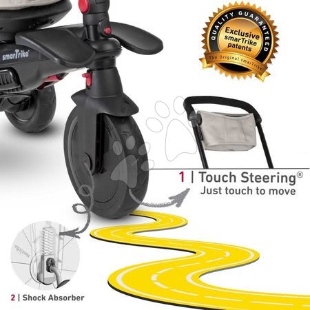 Tricikli od 6. meseca - Zložljiv tricikel smarTfold 700S Warm Grey 7v1 smarTrike - 17