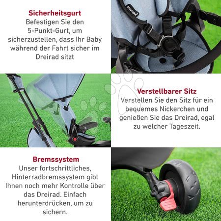 Kinderdreiräder ab 6 Monaten - Dreirad und Kinderwagen faltbar STR7 Urban 7in1 smarTrike - 9