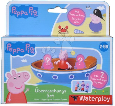 Stavebnice a kocky - Loďka s figúrkou Peppa Pig Waterplay Surprise Boat Set BIG_1
