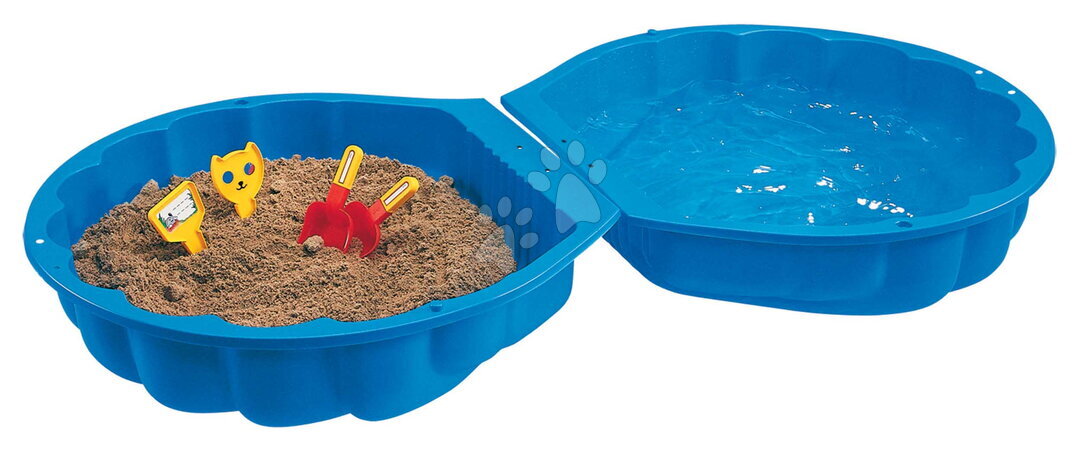 Pieskoviská pre deti - Pieskovisko dvojdielne Mušľa Watershell Blue BIG - 7