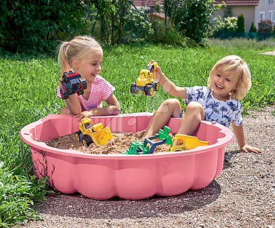 Pieskoviská pre deti - Pieskovisko dvojdielne Mušľa Watershell Pink BIG - 5
