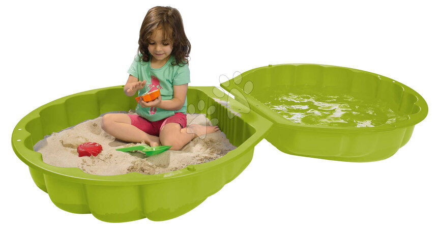 Homokozók - Kétrészes homokozó Kagyló Watershell Green BIG_1