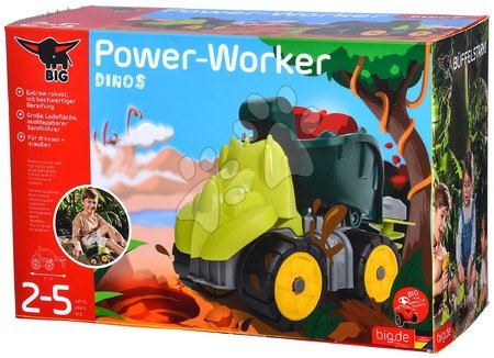 Samochody ciężarowe - Samochód ciężarowy z wiertłem Power Worker Mini Dino Triceratops BIG - 13