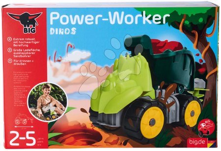 Samochody ciężarowe - Samochód ciężarowy z wiertłem Power Worker Mini Dino Triceratops BIG - 12