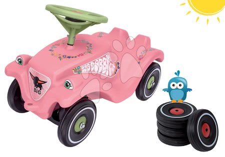 Big Bobby Car - Set babytaxiu maşinuţă Flower BIG