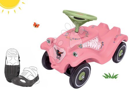 Dětská odrážedla - Set odrážedlo auto Flower BIG