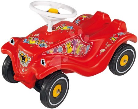 Dřevěné hračky - Odrážedlo auto Bobby Car Classic Led BIG červené se svítící karoserií a klaksonem od 12 měsíců