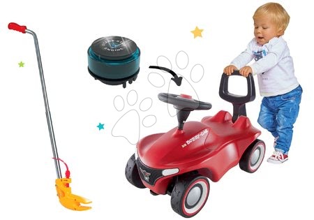 Zabawki dla niemowląt  od producenta BIG - Wózek biegowy Bobby Car Neo BIG czerwony dźwiękowy z 3-warstwowymi gumowymi kołami