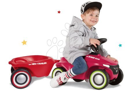 Poganjalci od 12. meseca - Komplet poganjalec Bobby Car Neo BIG rožnati, z zvoki in 3-slojnimi gumiranimi kolesi - 9