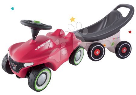 Otroški poganjalci - Komplet poganjalec Bobby Car Neo BIG rožnati, z zvoki in 3-slojnimi gumiranimi kolesi