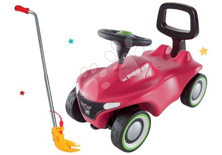 Odrážadlá sety - Set odrážadlo Bobby Car Neo BIG ružové zvukové s 3-vrstvovými gumovými kolesami