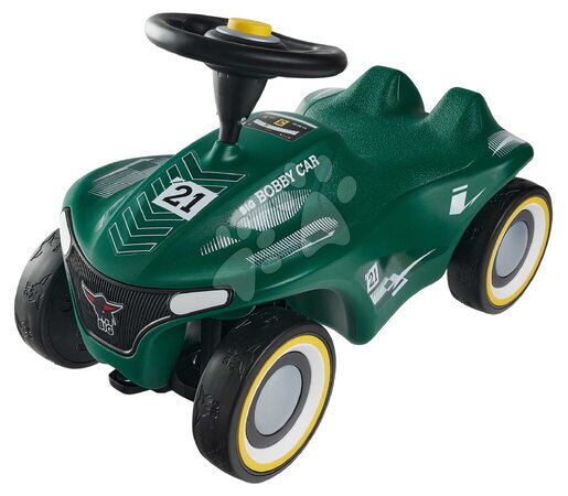 Babytaxiuri de la 12 luni - Babytaxiu mașină cu număr de curse Bobby Car Neo RS Green BIG
