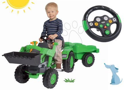 Šliapacie traktory a autá - Set traktor na šliapanie Jim Loader BIG