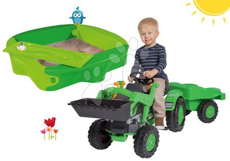 BIG - Szett pedálos traktor Jim Loader BIG