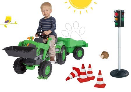 BIG - Szett pedálos traktor Jim Loader BIG