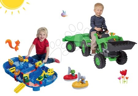 BIG - Szett pedálos traktor Jim Loader BIG