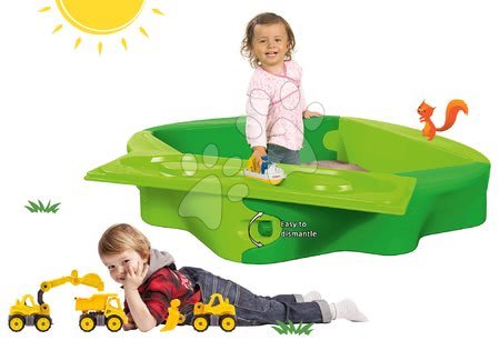 Hračky pro děti od 1 do 2 let - Set pískoviště s pevným krytem Sandy BIG