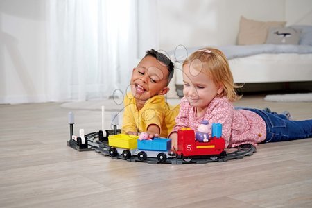 Baukästen und Würfel - Elektronische Baukasten Peppa Pig Train Fun PlayBig Bloxx Big _1