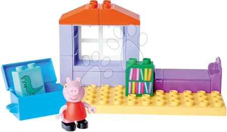 Stavebnice BIG-Bloxx jako lego - Stavebnice Peppa Pig Basic Set PlayBig Bloxx BIG s figurkou v ložnici od 18 měsíců