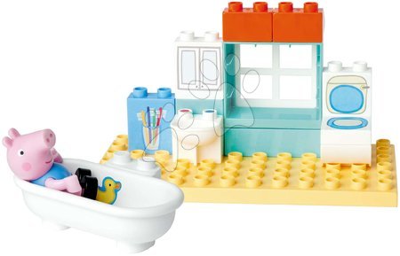 Stavebnice ako LEGO - Stavebnica Peppa Pig Basic Set PlayBig Bloxx BIG s figúrkou v kúpeľni od 18 mes