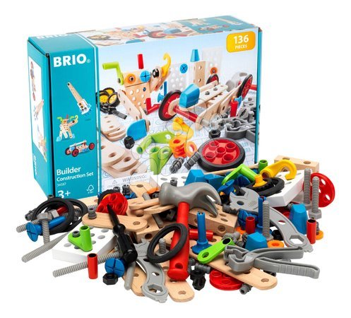 Ab 3 bis 6 Jahren - Drevená stavebnica Konštrukcie Builder Construction Set BRIO_1