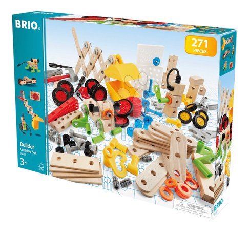 Holzeisenbahnen BRIO - Drevená stavebnica Kreatívna súprava Builder Creative Set BRIO - 2