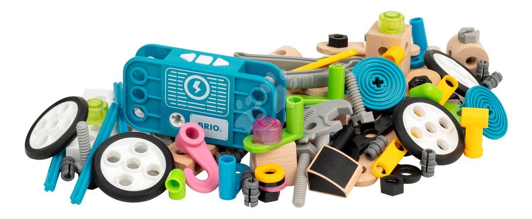 Ab 3 bis 6 Jahren - Drevená stavebnica s funkčným motorom Builder Motor Set BRIO_1