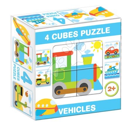 Building and construction toys - Dohány Work Vehicles Fairytale Cubes