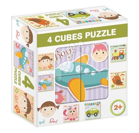 Building and construction toys - Dohány Boy and Girl Fairytale Cubes