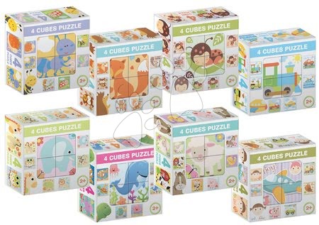 Building and construction toys - Dohány Fairytale Cubes Safari Animals_1