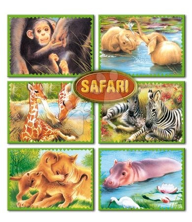 Stavebnice a puzzle - Pohádkové kostky Safari Dohány