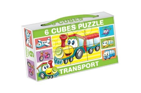 Építőjátékok és puzzle - Mesekockák Közlekedési eszközök Dohány