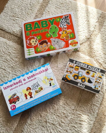 Puzzle pro nejmenší - Baby puzzle exotická zvířátka Dohány - 8