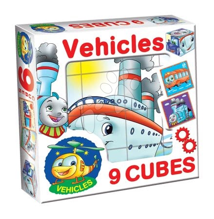 Otroške pravljične kocke - Pravljične kocke Prevozna sredstva Dohány