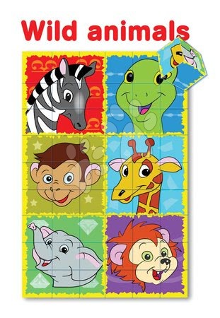 Építőjátékok és puzzle - Mesekockák Szafari állatkák Dohány_1