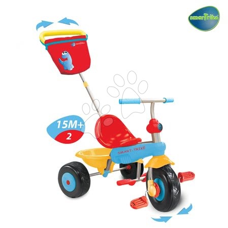 Tříkolky od 10 měsíců - Tříkolka Candy Dino smarTrike - 2