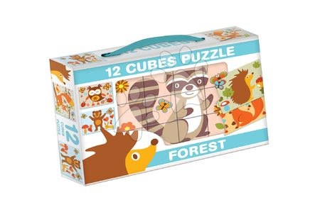 Building and construction toys - Dohány Forest Animals Fairytale Cubes