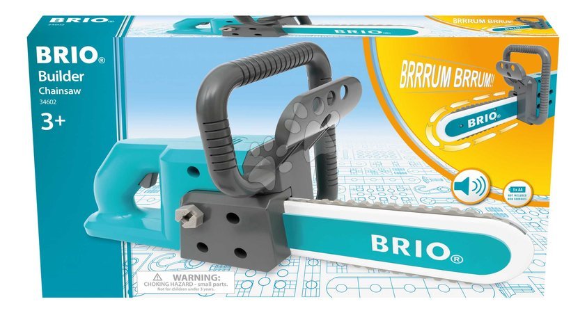 Holzeisenbahnen BRIO - Motorová píla elektronická Builder Chainsaw BRIO - 2