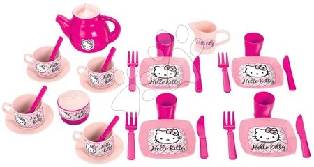 Staré položky - Veľká čajová súprava Hello Kitty Écoiffier  - 6
