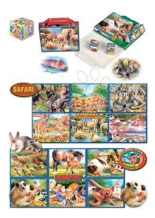 Pohádkové kostky - Velké pohádkové kostky Safari Dohány - 1