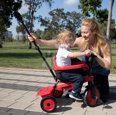 Tříkolky od 10 měsíců - Tříkolka s košíkem na láhev Breeze S Red 3v1 SmarTrike_1