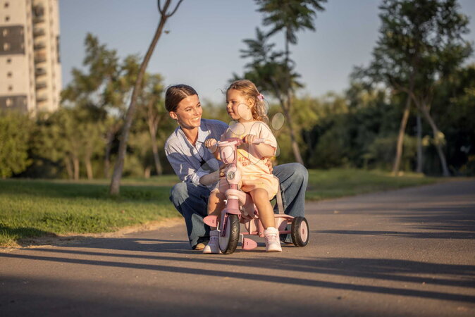 Trojkolky od 15 mesiacov - Trojkolka s vodiacou tyčou Breeze S Peach TouchSteering smarTrike - 12