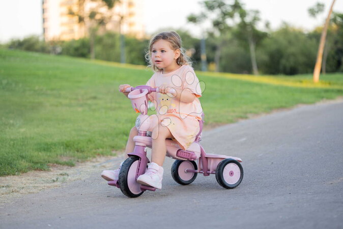 Trojkolky od 15 mesiacov - Trojkolka s vodiacou tyčou Breeze S Peach TouchSteering smarTrike - 13