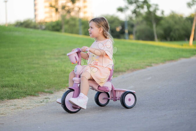 Trojkolky od 15 mesiacov - Trojkolka s vodiacou tyčou Breeze S Peach TouchSteering smarTrike - 14