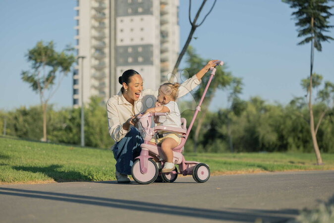 Trojkolky od 15 mesiacov - Trojkolka s vodiacou tyčou Breeze S Peach TouchSteering smarTrike - 19