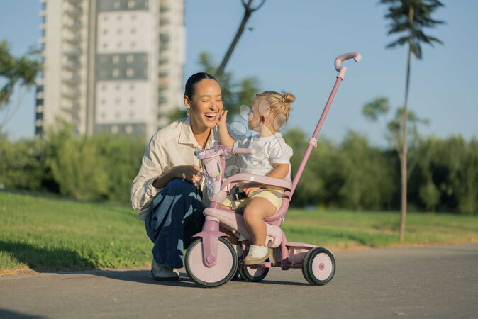 Trojkolky od 15 mesiacov - Trojkolka s vodiacou tyčou Breeze S Peach TouchSteering smarTrike - 20