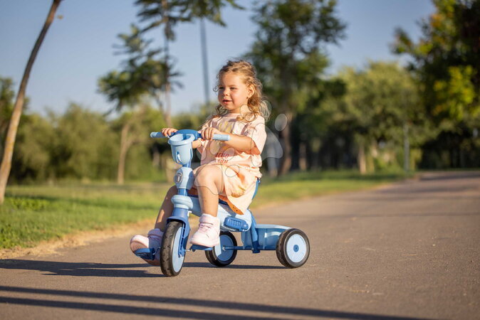 Tříkolky od 15 měsíců - Tříkolka s vodicí tyčí Breeze S Ocean Blue TouchSteering smarTrike - 17